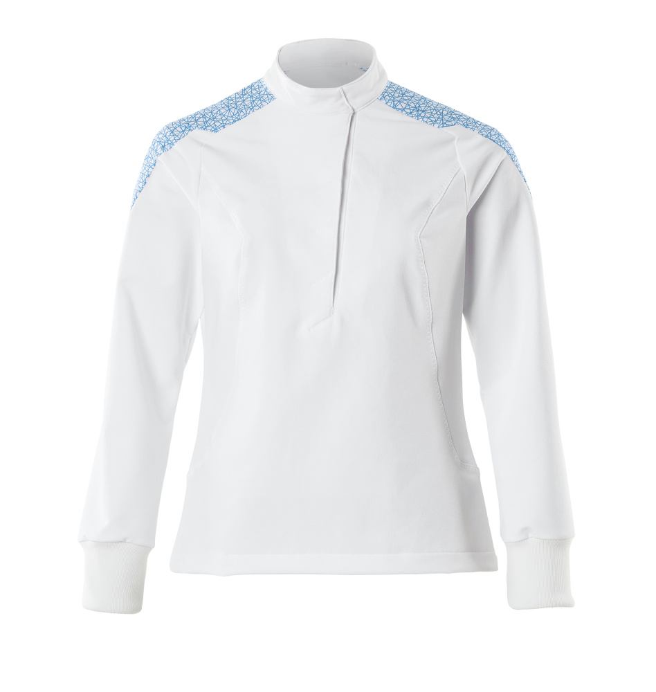 Schlupfkasack, Damen, ULTIMATE STRETCH Schlupfskasack Größe 2XL, weiss/azurblau