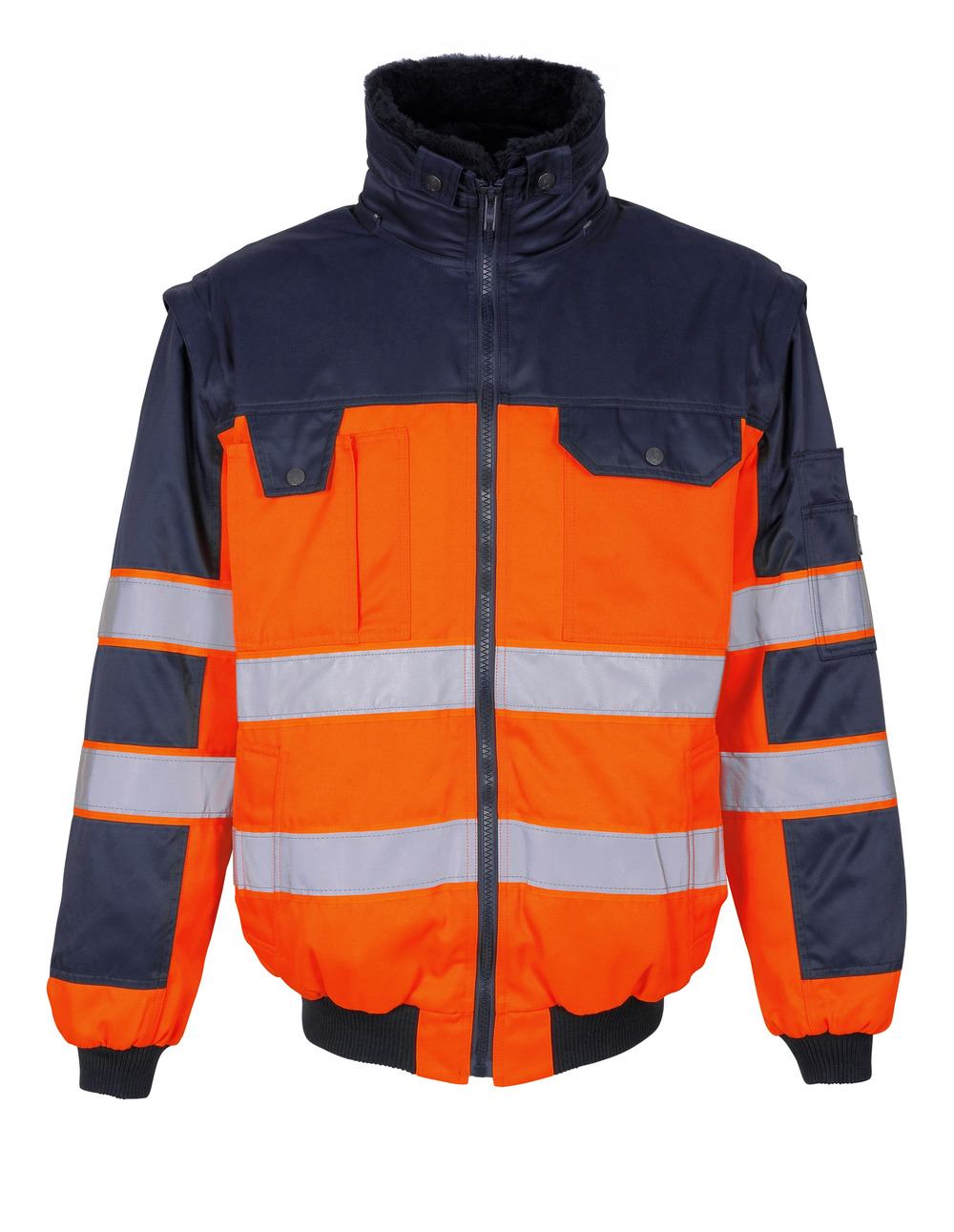 MASCOT® Livigno Pilotjacke Größe 2XL, hi-vis orange/marine
