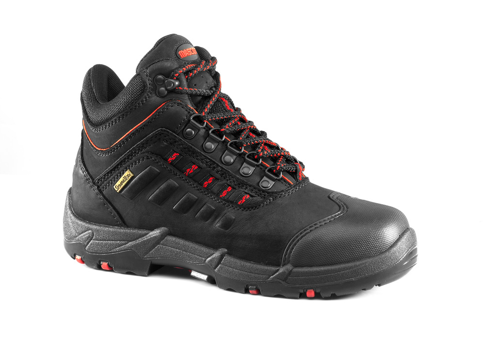 MASCOT® Kenya Sicherheitsstiefel S3 Sicherheitsschuhe Größe 1139, schwarz/rot
