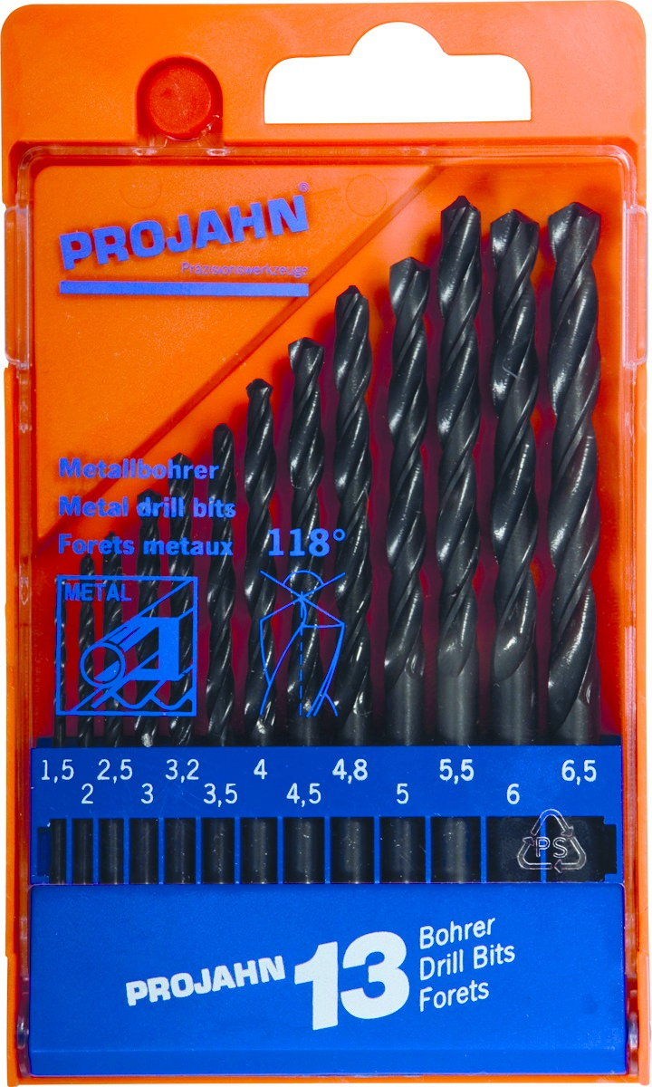 Kunststoffkassette HSS 13tlg 1,5-6,5/0,5 + 3,2 +4,8