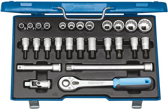 Steckschlüssel-Garnitur 1/2" D19IMU-10 27-teilig Gedore