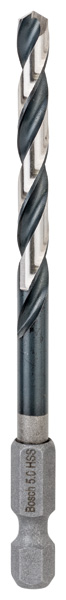 HSS Spiralbohrer mit Sechskantschaft 5,0 mm