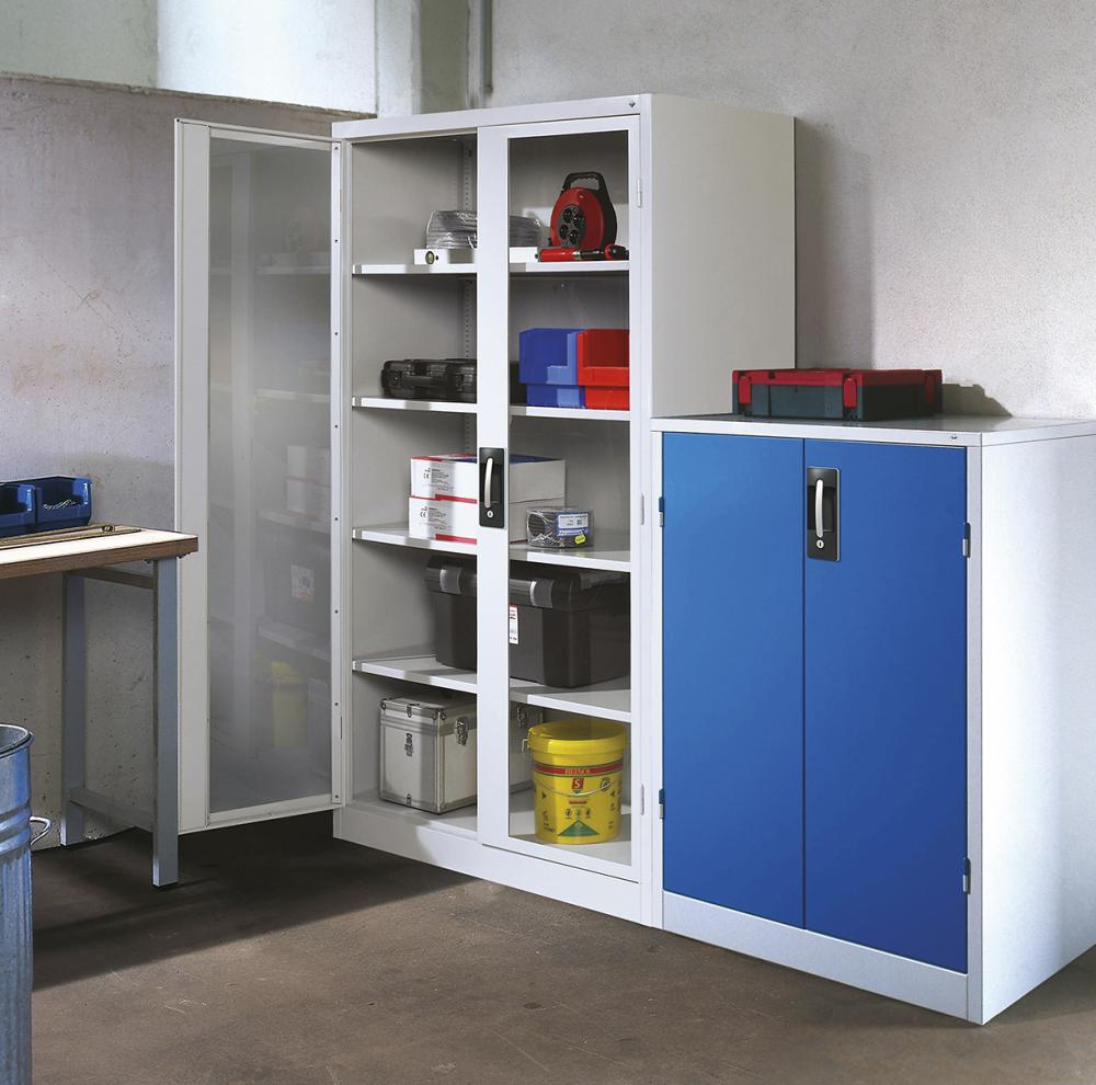 Schrank mit Sichtfenster 8521-055 / 7035 / 5012