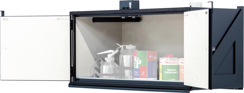 Hängeschrank Typ30 RAL 7016, mit Schloss