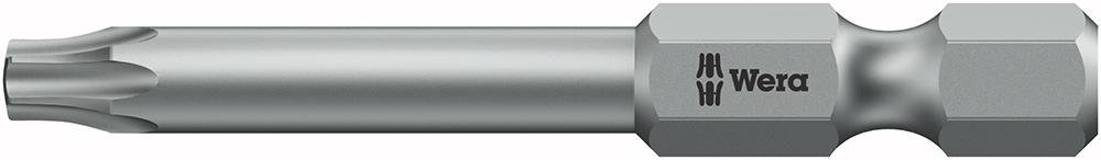 Bit zähhart 1/4" DIN 3126 E6,3 T30x89mm mit Bohrung Wera