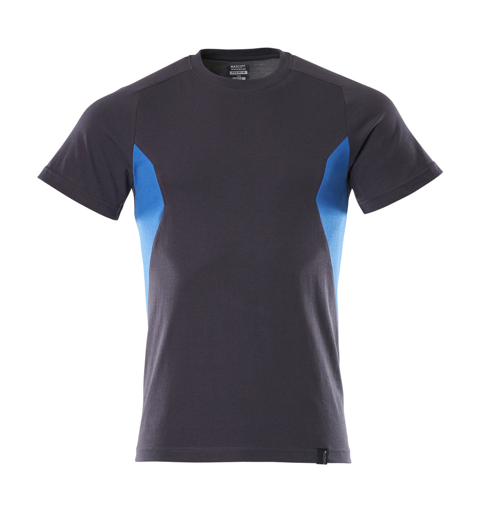 T-Shirt, moderne Passform T-shirt Größe 2XLONE, schwarzblau/azurblau