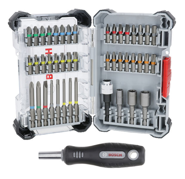 Extra Hard Schrauberbit-Set, 44+1‑tlg.