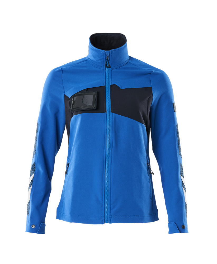 Jacke, Damen, ULTIMATE STRETCH, leicht Arbeitsjacke Größe 2XL, azurblau/schwarzblau