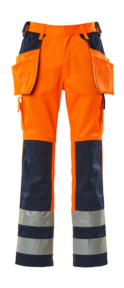 MASCOT® Almas Handwerkerhose Größe 82C44, hi-vis orange/marine