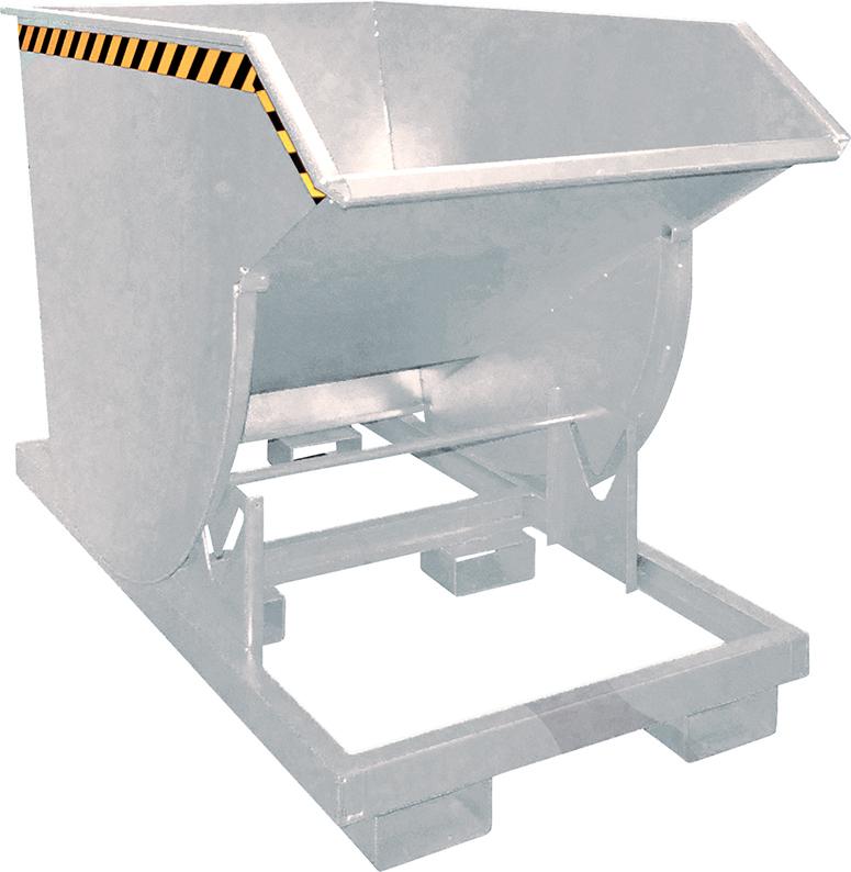 Kippbehälter BKM 1000 l B1060xT1760xH1270 mm vzk Tragkraft 3000kg mit Abrollsystem