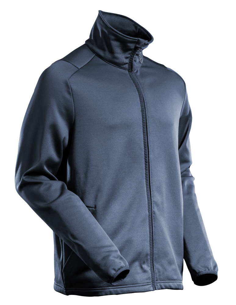 Fleecepullover mit Reißverschluss Microfleecejacke Größe 2XL, schwarzblau