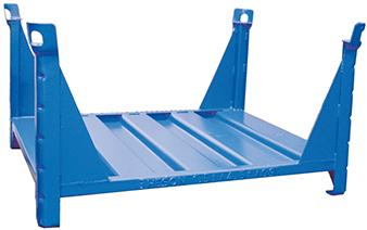 Lagergestell RAL5010 B1000xT800xH600 mm Nutzlast1,5t Auflast4,5t mit Eckpfosten