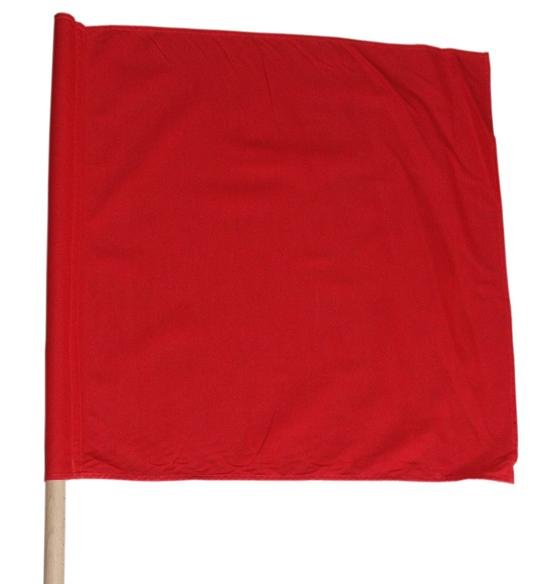 Warnflagge 500 x 500mm / ROT
