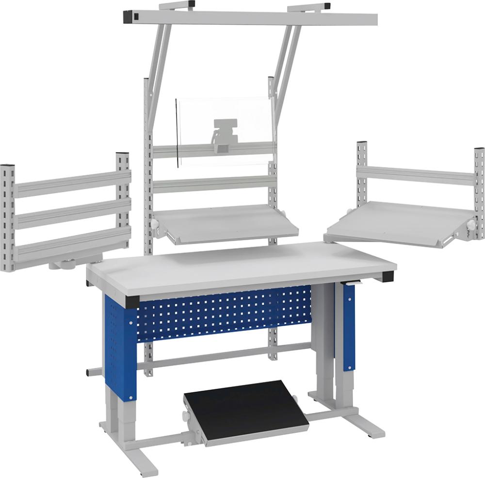 Systemtisch Multi4motion B1280xT700/765xH730-1330 ESD-Arbeitsplatz Tischplatte ESD