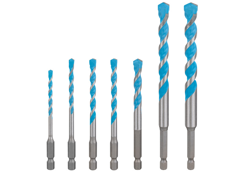 EXPERT HEX-9 Multi Construction Bohrer-Set, 4/5/6/8/10/12 mm, 7-tlg.