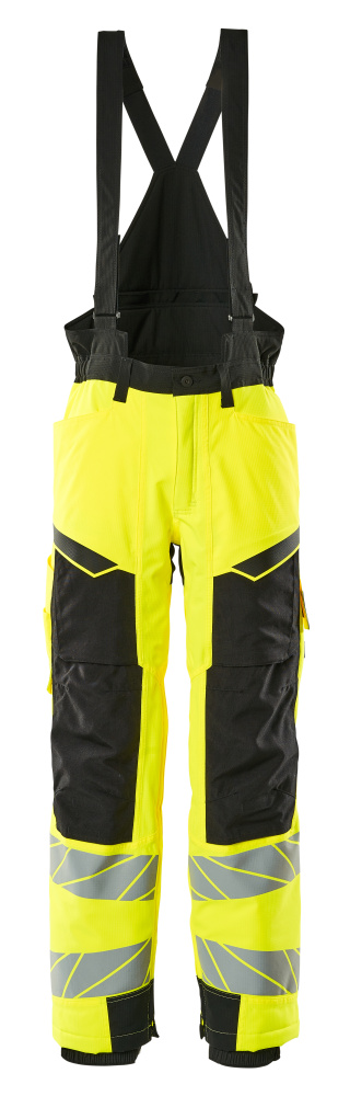 Winterhose mit Knietaschen, CLIMASCOT® Winterhose Größe 2XL, hi-vis gelb/schwarz