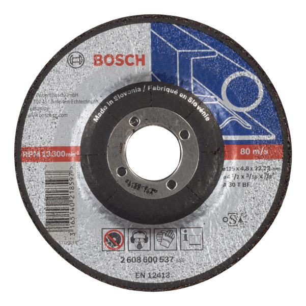 Schruppscheibe gekröpft Expert for Metal A 30 T BF, 115 mm, 22,23 mm, 4,8 mm