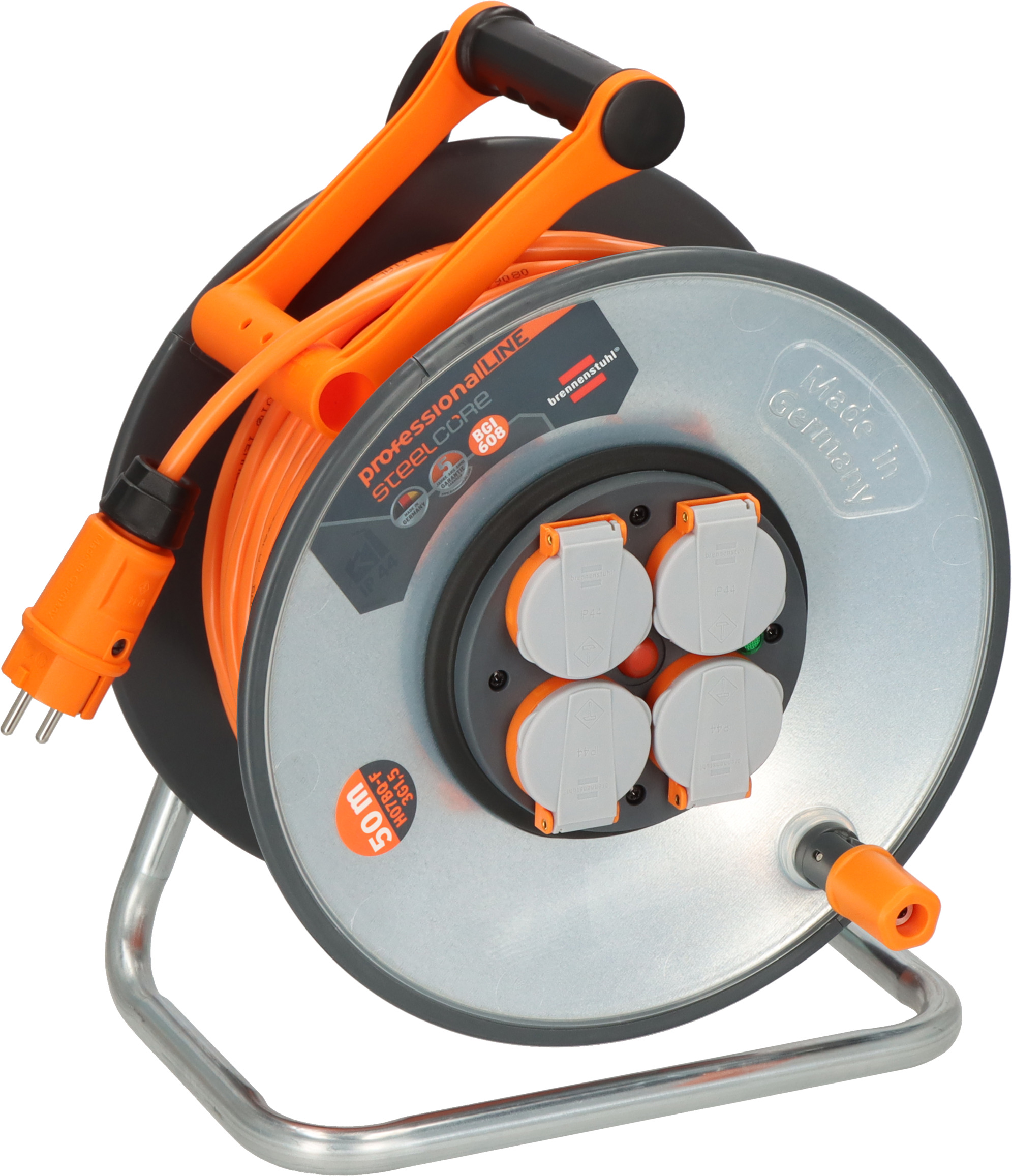 professionalLINE SteelCore Kabeltrommel SC 5110 IP44 50m H07BQ-F 3G1,5