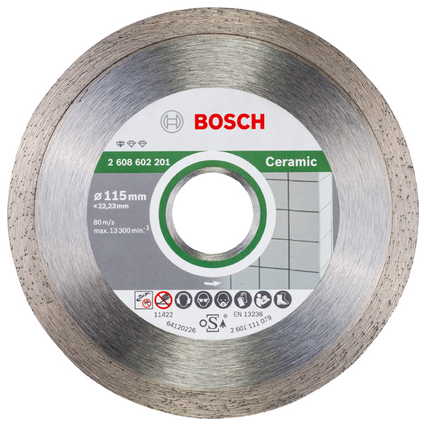 Diamanttrennscheibe Standard for Ceramic, 115 x 22,23 x 1,6 x 7 mm, 10er-Pack