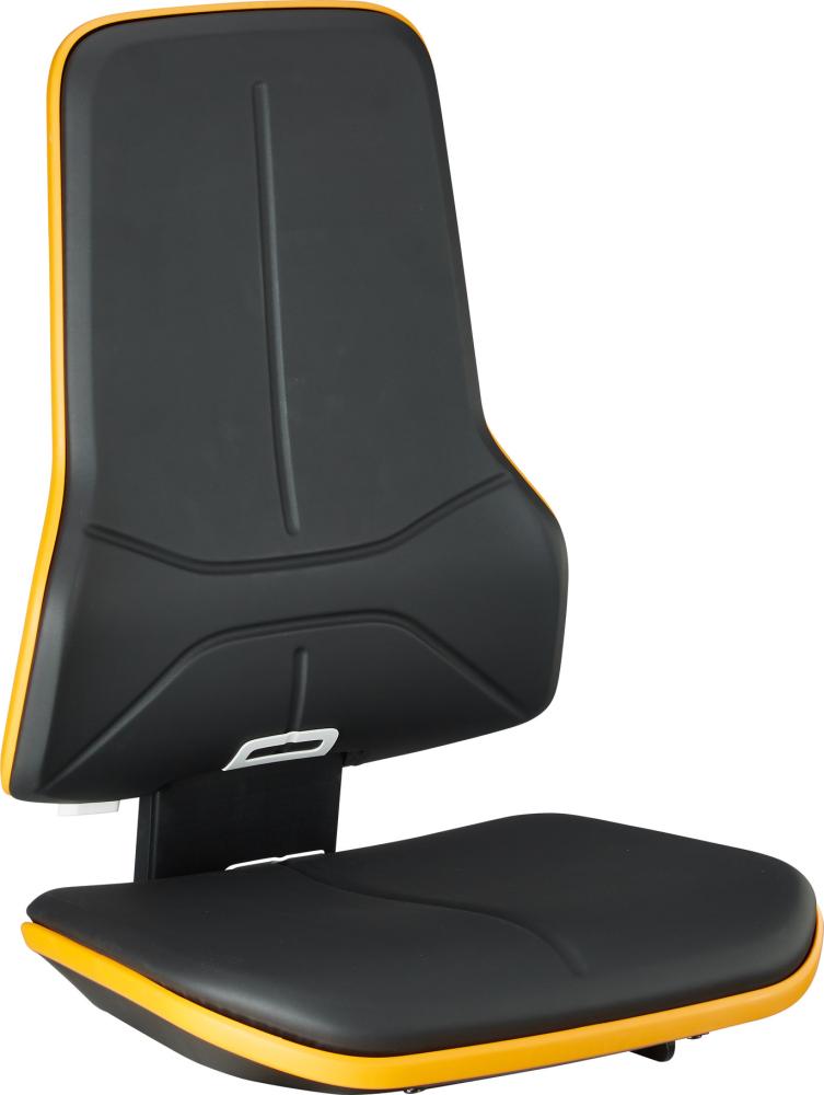 Polsterelement Kunstleder schwarz für Arbeitsstuhl ESD Neon Polsterelement Kunstleder schwarz für Arbeitsstuhl ESD Neon