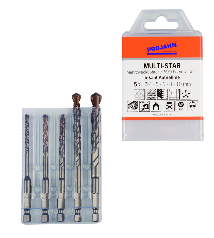 Multi-Star Satz 5-tlg. 6-kant 4, 5, 6, 8, 10 mm