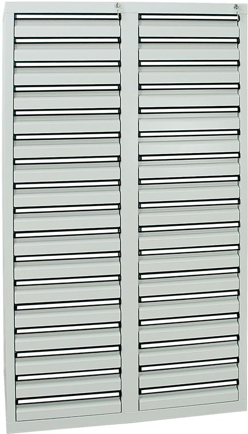 Schubladenschrank 34 SLR 1800x1000x500 mm grau stumpf