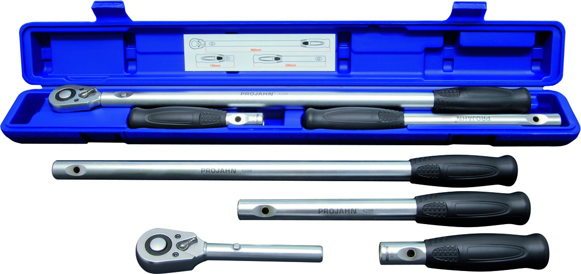 1/2" Umschaltknarre verlaengerbar 4tlg