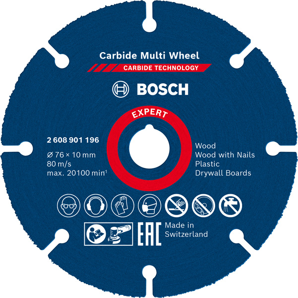 EXPERT Carbide Multi Wheel Trennscheibe, 76 mm, 10 mm