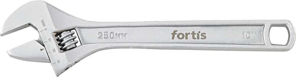 Rollgabelschlüssel 10" 250mm verchromt FORTIS
