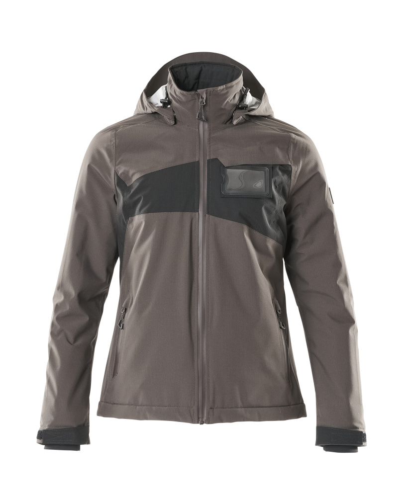 Winterjacke m. CLIMASCOT®, Damen, leicht Winterjacke Größe 2XL, dunkelanthrazit/schwarz