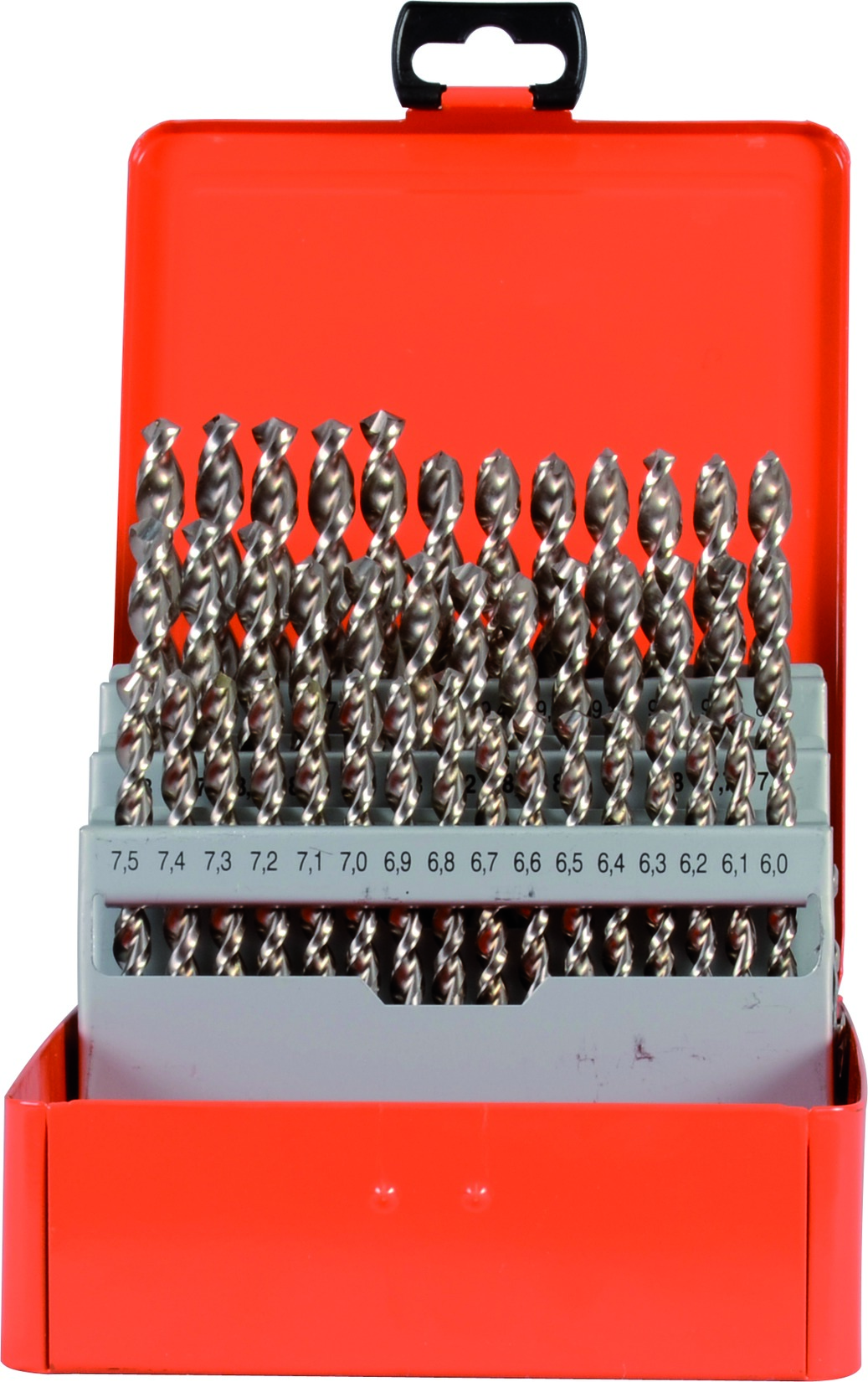 Bohrerkassette HSS-Co Typ UF-L 41tlg 6-10/0,1 mm