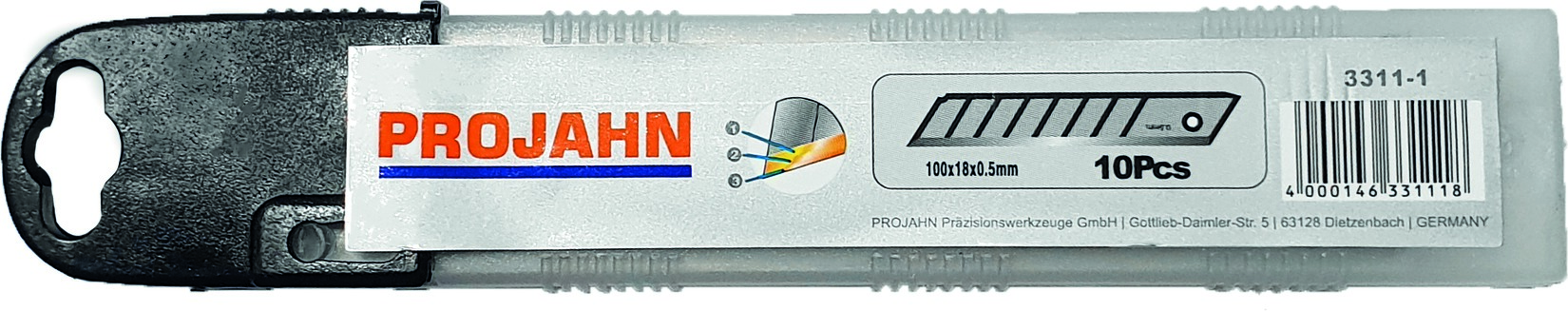 Ersatzklingen 18mm zu Cuttermesser 10'er Pack