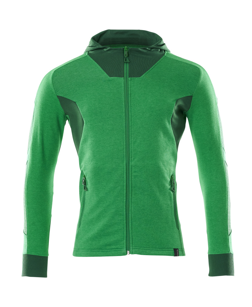 Sweatshirt mit Kapuze, moderne Passform Sweatshirt mit Reißverschluss Größe 2XLONE, grasgrün/grün
