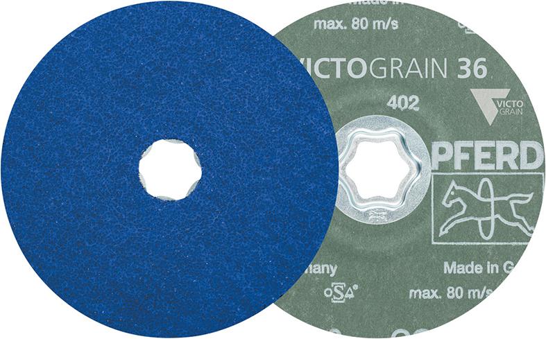 Fiberschleifscheibe CC-FS125mm INOX-STEEL VICTOGRAIN K 60+ Pferd