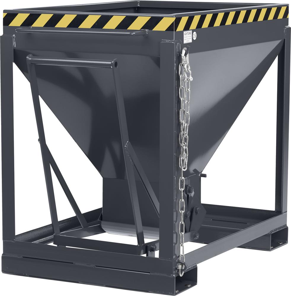 Silowagen Typ RSL-375 780x1200x1030 mm Volumen 0,37 m³Korn 3mm RAL 7016 anthrazitgrau