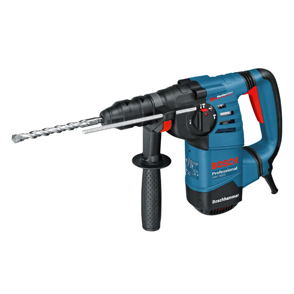 Bosch Bohrhammer GBH 3000, ergonomisches Griffdesign. Produktbild