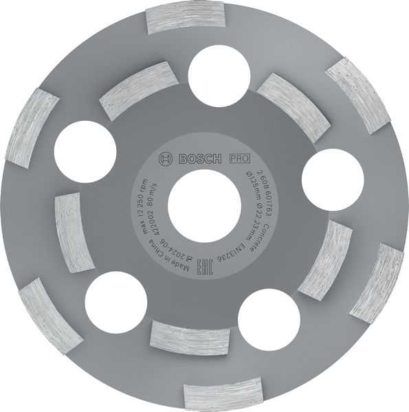 PRO Abrasive Topfscheibe, 50 x 125 mm, 22,23 mm