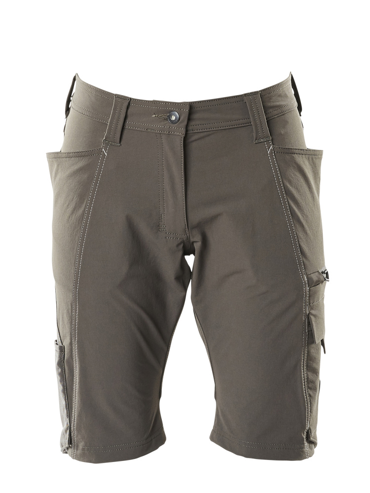 Shorts, Damenpassform, DIAMOND, Stretch Shorts Größe C34, dunkelanthrazit