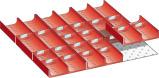 Muldeneinsatz-Set für FH 50 mm 27x27 E 2-tlg,9 Mulden,20 Wände D 70 mm LISTA