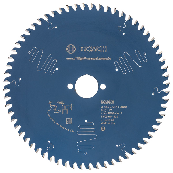 Kreissägeblatt Expert for High Pressure Laminate Kreissägeblatt 216 x 30 - 64