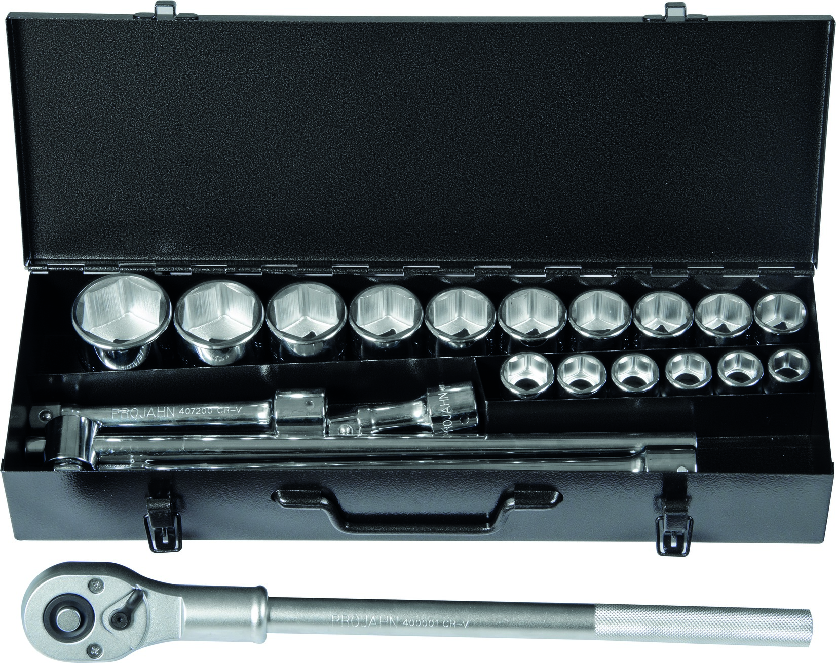 3/4" PROJAHN professional Steckschlüssel-Koffer 21-teilig