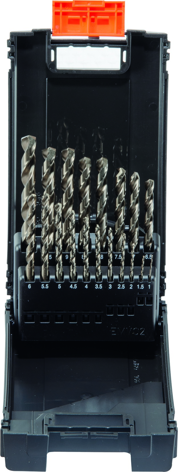 Kassette Kunststoff HSS-Co Speed 19tlg. 1 - 10 mm