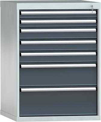 Schubladenschrank 1000x1031x750 mm HxBxT 7xSL EA