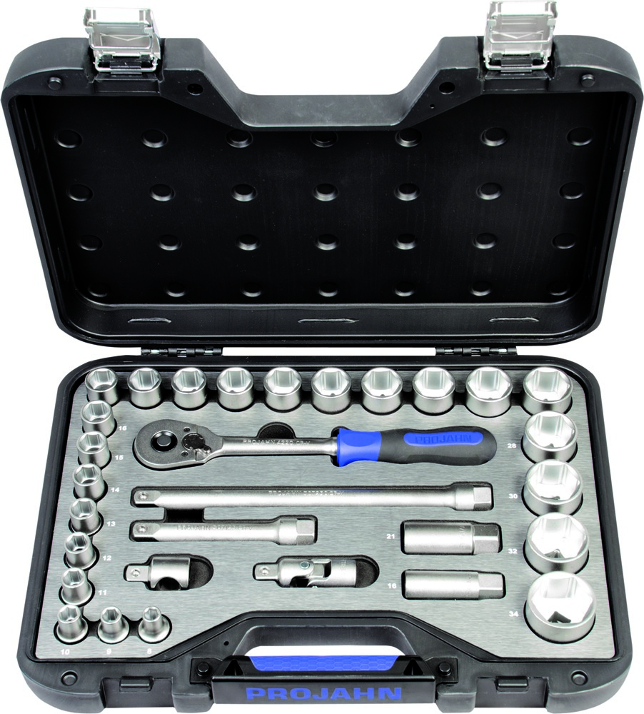 1/2" PROJAHN professional Steckschüssel-Koffer 30-teilig