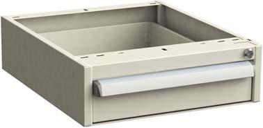 Schubladenblock 45/14 ESD hellgrau RAL 7035, 1x100