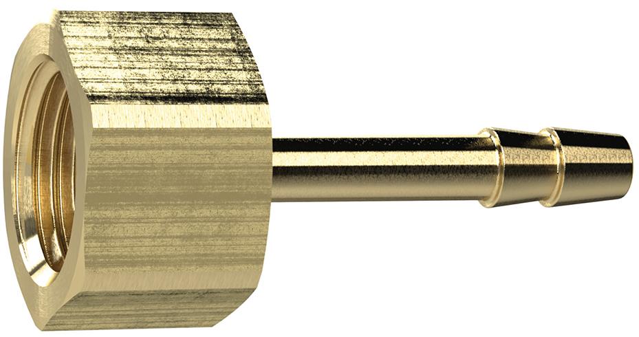 Aufschraubschlauchtülle Messing, IG G1/2", LW 13 SW 24mm RIEGLER