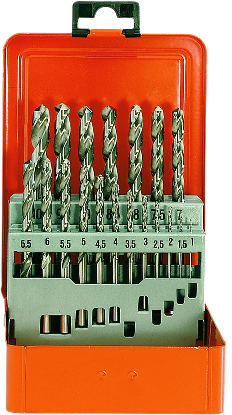 Bohrerkassette HSS-G 19tlg 1-10/0,5 mm TURBO