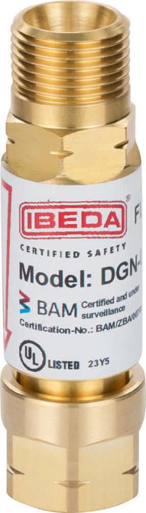 Sicherheitseinrichtung Brenngas, G 3/8" LH