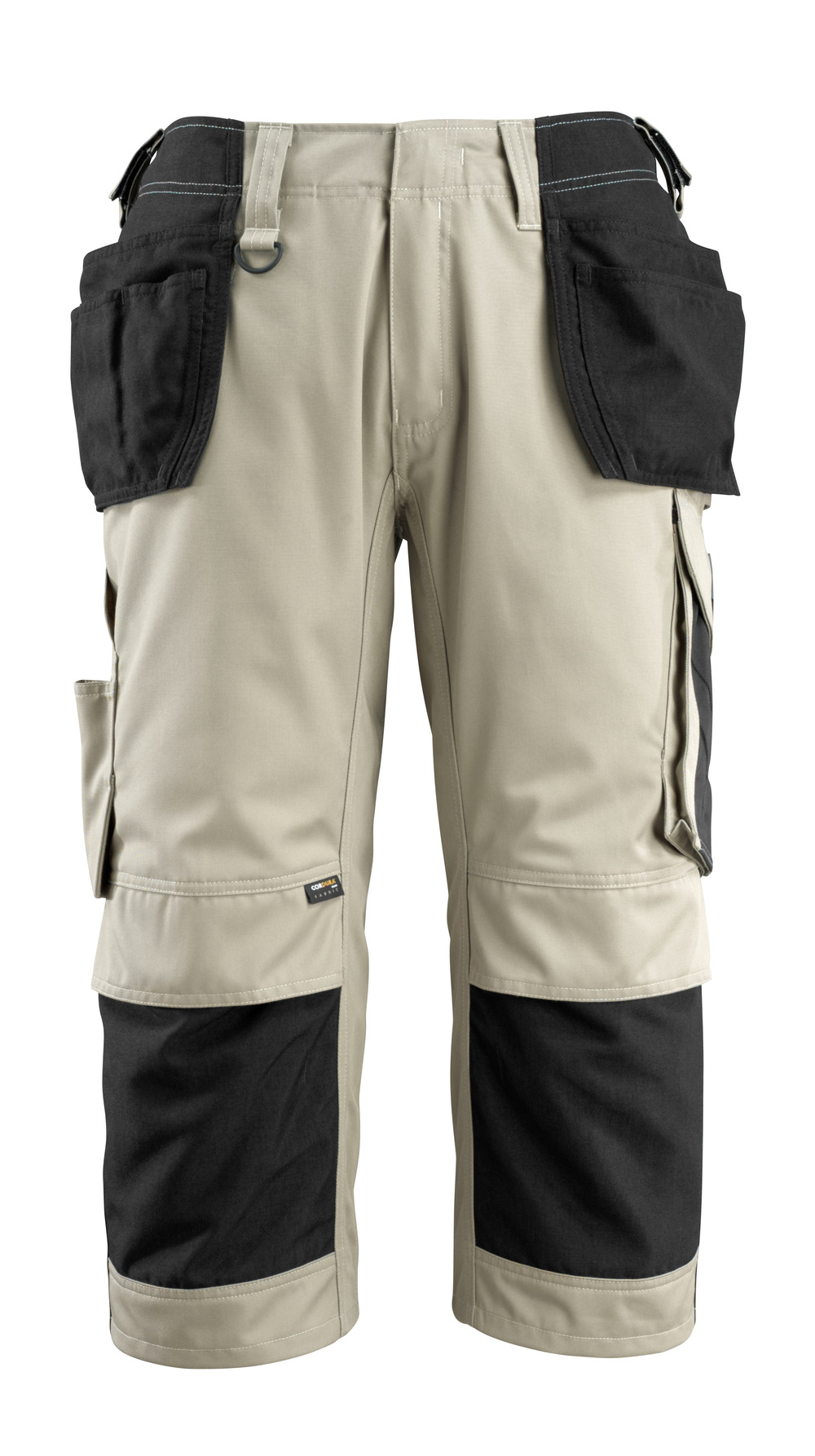 MASCOT® Lindau Handwerker-Dreiviertel-Hose Größe C44, hellkhaki/schwarz