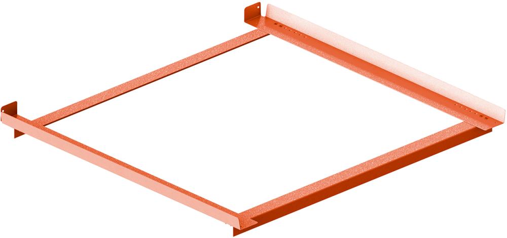 Winkelauflage RAL 2001 für Regaltiefe 1100 mm Tragkraft 250kg p.Paar Meta MULTIPAL